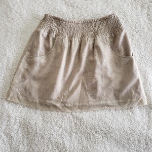 Shimmery Gold Skirt with Pockets!